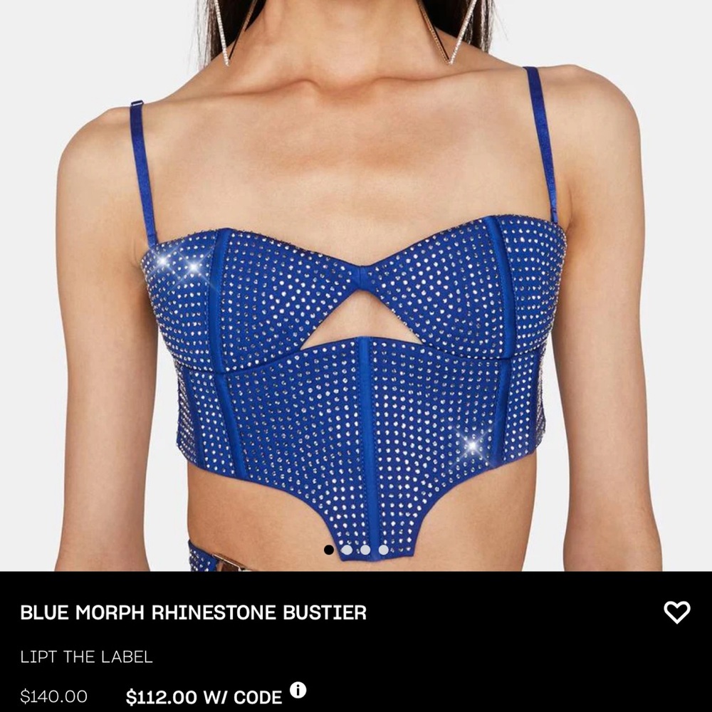 LIPT LABEL Blue Morph Rhinestone Set - Picture 5 of 7